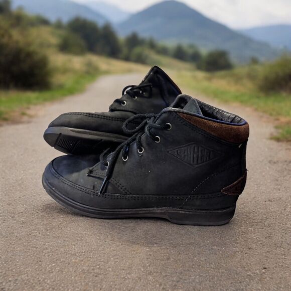 Vintage L.A. GEAR 1992 Unisex Leather Ankle Boot size 8 90’s High Top Korea - Picture 1 of 14